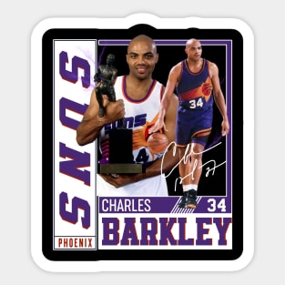 Charles Barkley The Chuck Basketball Legend Signature Vintage Graphic Retro Bootleg Style Sticker